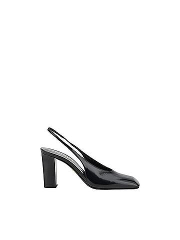 Prada Black Calf Leather Women's Pumps (view 1)