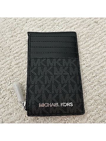 Michael Kors MK Monogram Leather Card Holder (view 2)