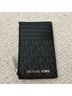 Michael Kors 100% Leather Print Black Gray Leather Card Holder One size - photo 2