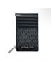 Michael Kors 100% Leather Print Black Gray Leather Card Holder One size - photo 3