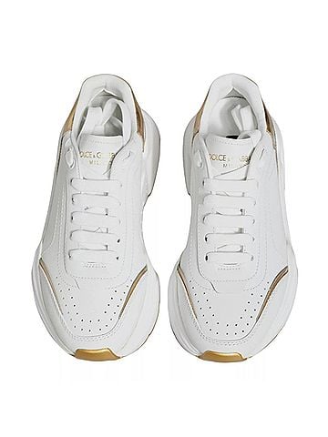 Dolce & Gabbana White Gold Daymaster Low Top Sneakers Women's Shoes (view 2)