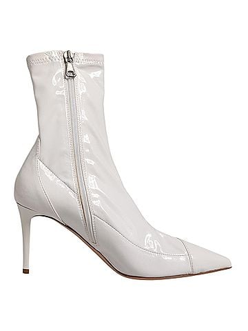 Elisabetta Franchi White Stiletto Heels Mid Calf Boots Women's Shoes (view 1)
