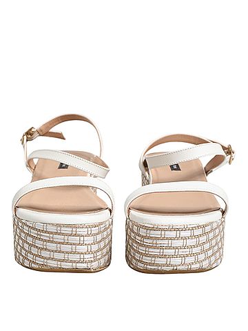 Patrizia Pepe White Espadrilles Ankle Strap Sandals Women's Shoes (view 2)