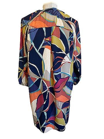Nic + Zoe Jigsaw Leaf Print Tunic Dress - Casual Dress (view 2)