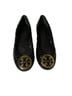 Tory Burch Chevron-herringbone Black Gold Flats Size 7 - photo 1