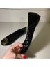 Tory Burch Chevron-herringbone Black Gold Flats Size 7 - photo 4