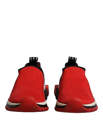 Dolce & Gabbana Red Sorrento Slip On Low Top Sneakers Women's Shoes (view 2)
