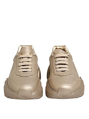 Dolce & Gabbana Gold Leather Daymaster Women Sneaker Women's Shoes (view 2)