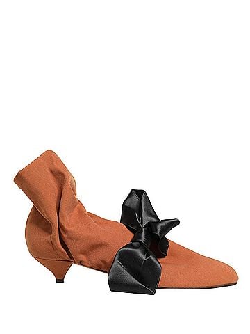 Dolce & Gabbana Brown Black Suede Boots Women's Shoes (view 1)