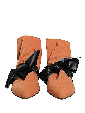 Dolce & Gabbana Brown Black Suede Boots Women's Shoes (view 2)