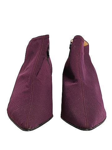 Dolce & Gabbana Purple Suede AnkleBoots Women's Shoes (view 2)