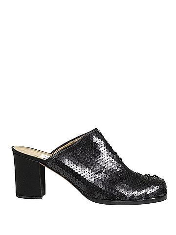 Dolce & Gabbana Black Sequined Mules Women's Shoes (view 1)