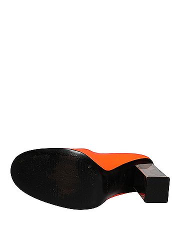 Dolce & Gabbana Orange Patent Leather Heels Pumps Women's Shoes (view 2)