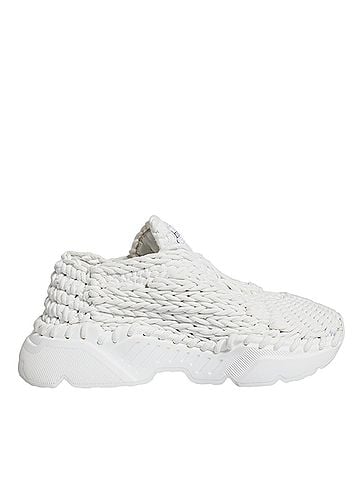 Dolce & Gabbana White Knitted Daymaster Sneakers Women's Shoes (view 1)