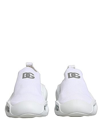 Dolce & Gabbana White Slip On Wave Low Top Sneakers Women's Shoes (view 2)