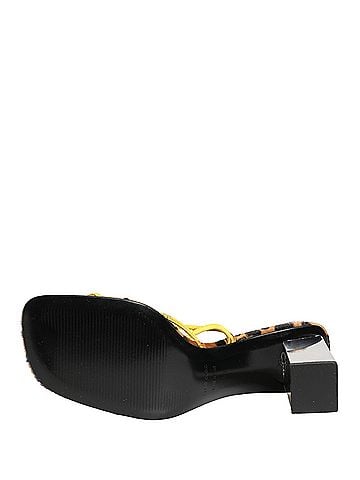 Dolce & Gabbana Multicolor Leather Block Heels Sandals Women's Shoes (view 2)