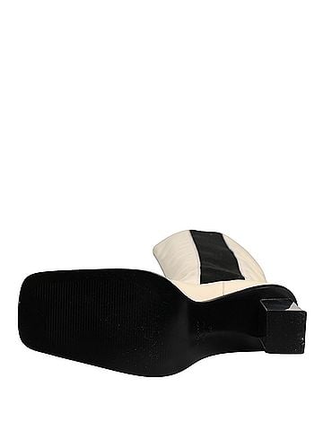 Dolce & Gabbana White Black Leather Knee High Boots Women's Shoes (view 2)