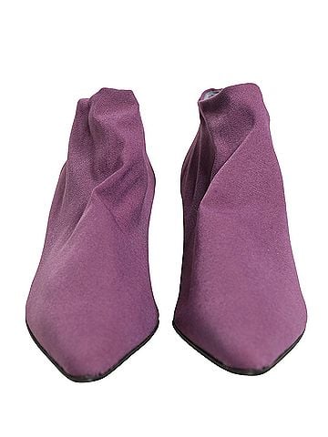 Dolce & Gabbana Women's Purple Suede Ankle Boots Women's Shoes (view 2)