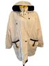 Basic Editions White Yellow Blue Raincoat Size L - photo 1