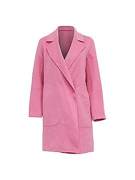 Theory Theory Double-Breasted Coat in Pink Wool (view 1)