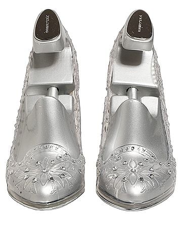 Dolce & Gabbana CINDERELLA Floral Crystal Heels Women's Clear (view 2)