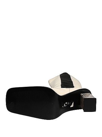 Dolce & Gabbana White Black Leather Knee High Boots Women's Shoes (view 2)