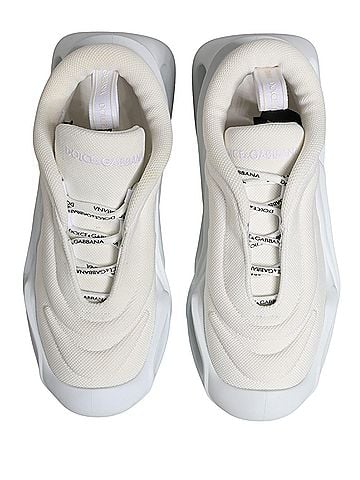 Dolce & Gabbana White Slip On Wave Low Top Sneakers Women's Shoes (view 2)