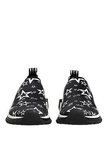 Dolce & Gabbana Black Stars Logo SORRENTO Sneakers Women's Shoes (view 2)