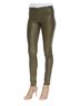 Alice + Olivia 100% Lambskin Solid Green Leather Pants Size 2 - photo 1