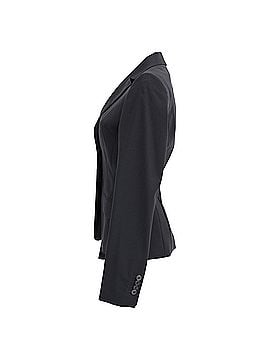 HUGO BOSS Boss Single-Breasted Blazer with Pockets in Navy Blue Wool (view 2)