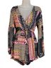 Raga 100% Viscose Print Blue Pink Yellow Black Romper Size L - photo 1