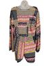Raga 100% Viscose Print Blue Pink Yellow Black Romper Size L - photo 2