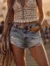 Jonathan Simkhai 100% Cotton Blue Denim Shorts Size 26 - photo 6
