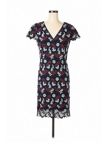 Tory Burch Crochet Cap-Sleeve Lace Sheath Dress Cocktail Dress (view 1)