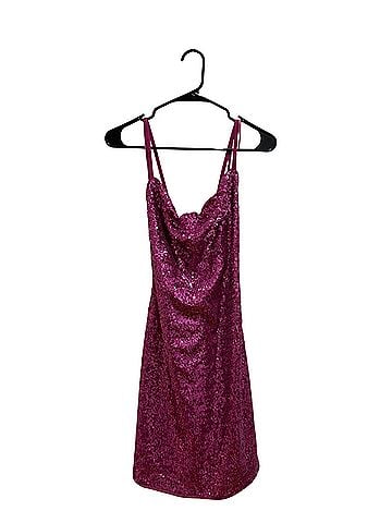 BCBGMAXAZRIA Cowl Neck Mini Dress Cocktail Dress (view 1)