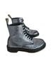 Dr. Martens 100% Leather Solid Silver Black Boots Size 9 - photo 1