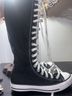 Converse Black White Sneakers Size 7 - photo 3