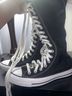 Converse Black White Sneakers Size 7 - photo 4