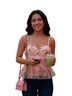 REVOLVE 100% Polyester Floral Pink Sleeveless Top Size S - photo 1