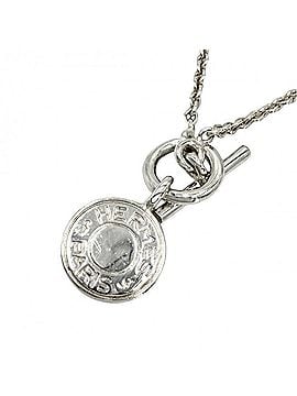 Hermès Hermes necklace for women, Sellier Amulette H Ex-Libris pendant, jewelry accessory, 925 sterling silver, approximately 9.6g (view 1)