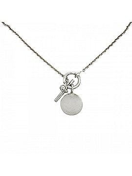 Hermès Hermes necklace for women, Sellier Amulette H Ex-Libris pendant, jewelry accessory, 925 sterling silver, approximately 9.6g (view 2)