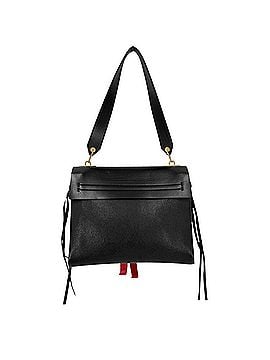 Valentino Garavani Valentino Garavani Women's V-Sling Shoulder Bag, One-Shoulder Leather, Black, Red, Gold Hardware (view 2)