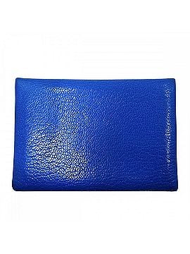 Hermès Hermes Calvi Duo Wallet/Coin Purse for Men and Women - Coin Purse, Business Card Holder/Card Case, Accessories, Unisex, HERMES B Chevre Blue, Silver Hardware, 2023 Model (view 1)