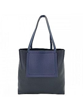 Hermès Hermes Cabasellier 46 Tote Bag for Men and Women, Large Capacity, Shoulder Bag, HERMES Z Stamp, Leather, Navy, Black (view 1)
