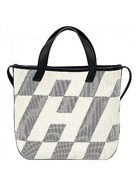 Hermès Hermes H En Billet 27 Handbag Shoulder Bag for Men and Women, HERMES Z Stamp, Canvas Leather, Beige, Black, 2021 Model (view 2)