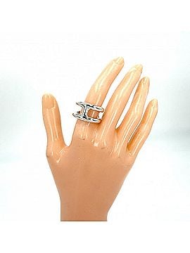 Hermès Hermes Osmo's PM Ring for Women, Sterling Silver 925, Approx. 12.8g (view 2)