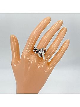 Hermès Hermes women's ring, Croisette design, accessory, jewelry, HERMES 925 sterling silver, approximately 13.7g (view 2)