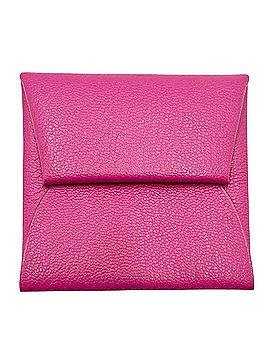 Hermès Hermes Bastia Square Coin Purse for Women, 2009 Model, ?M Stamp, Leather, Pink Tones, Silver Hardware (view 1)
