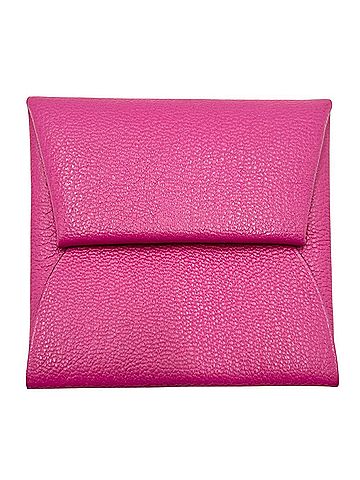 Hermès Hermes Bastia Square Coin Purse for Women, 2009 Model, ?M Stamp, Leather, Pink Tones, Silver Hardware (view 1)