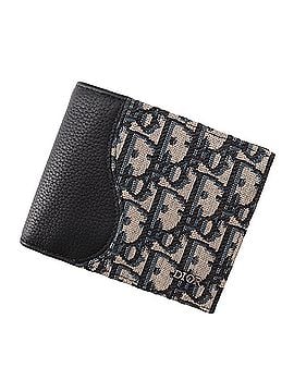 Christian Dior Christian Dior Bi-fold Wallet Saddle Jacquard 2ADBC306YKS Men's Black WALLET (view 1)